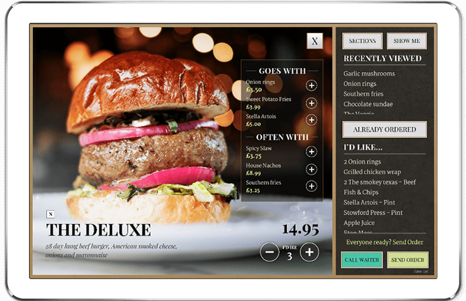 contactless digital ordering system